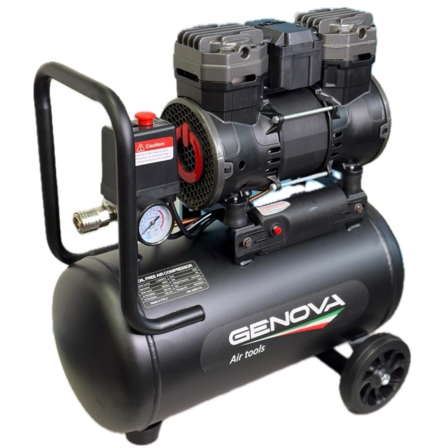 25Liters GENOVA Oil free Air Compressor مسترتولز کمپرسور باد 25 لیتری جنووا
